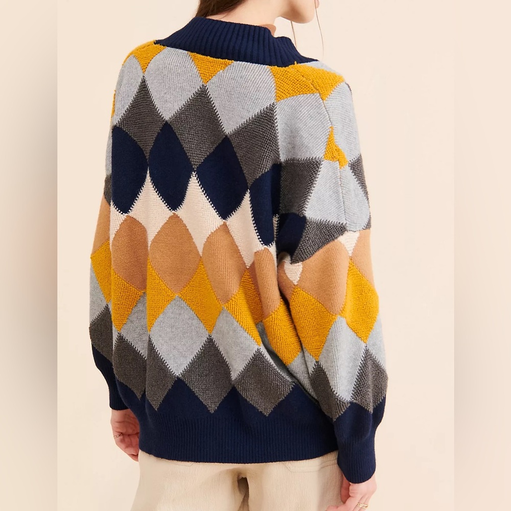 Few Moda Geo Colorblock Cardigan - Picture 3 of 7
